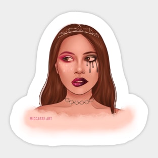 Make up girl, queen, princess Sticker